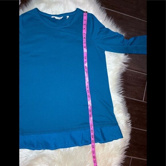Soft Surroundings deep teal blouse sz small - Picture 5 of 6